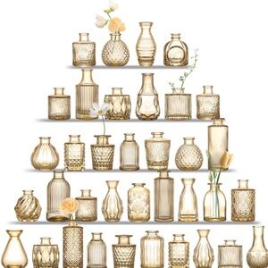 36 pcs  Clear Set Vase set